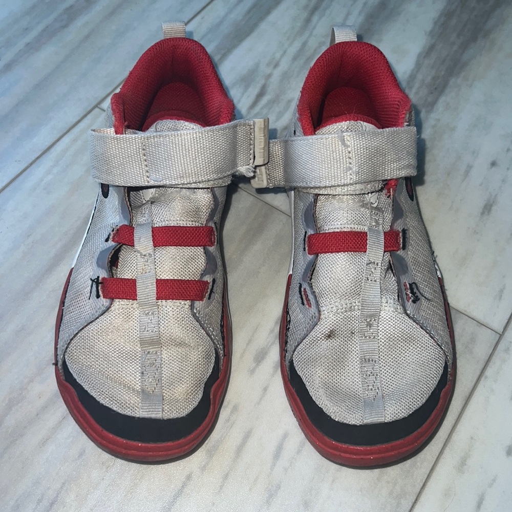 Nike Kids Sneakers Red and Silver As Pictured Very Comfy
